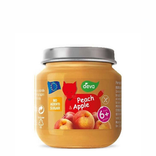 Deva Baby Food Peach & Apple 125g
