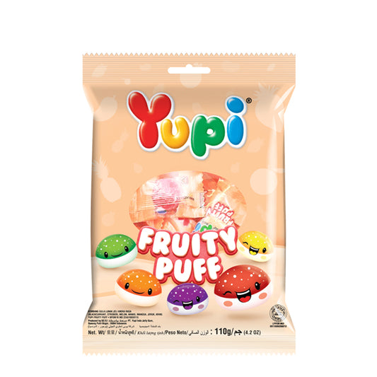 Yupi Jelly Fruit Puff 110g
